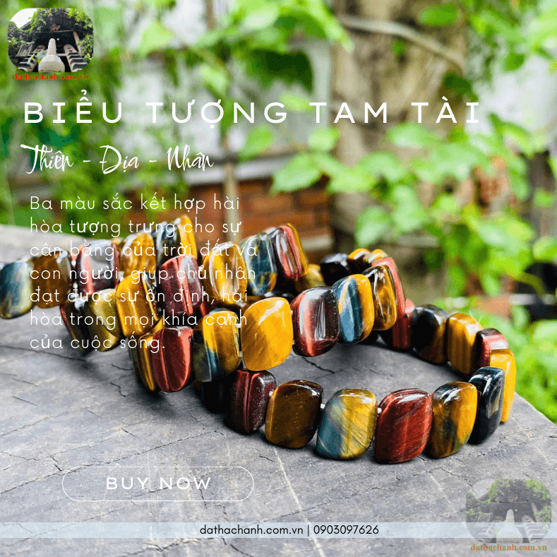 Vòng đá mắt hổ tam tài phong thủy, chiêu tài, hóa sát, thu hút vượng khí 29 vòng đá mắt hổ tam tài