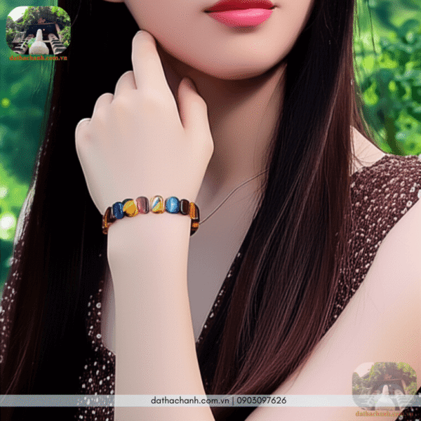 vòng đá mắt hổ tam tài