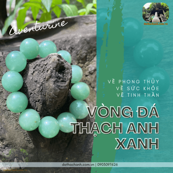 vòng đá thạch anh xanh