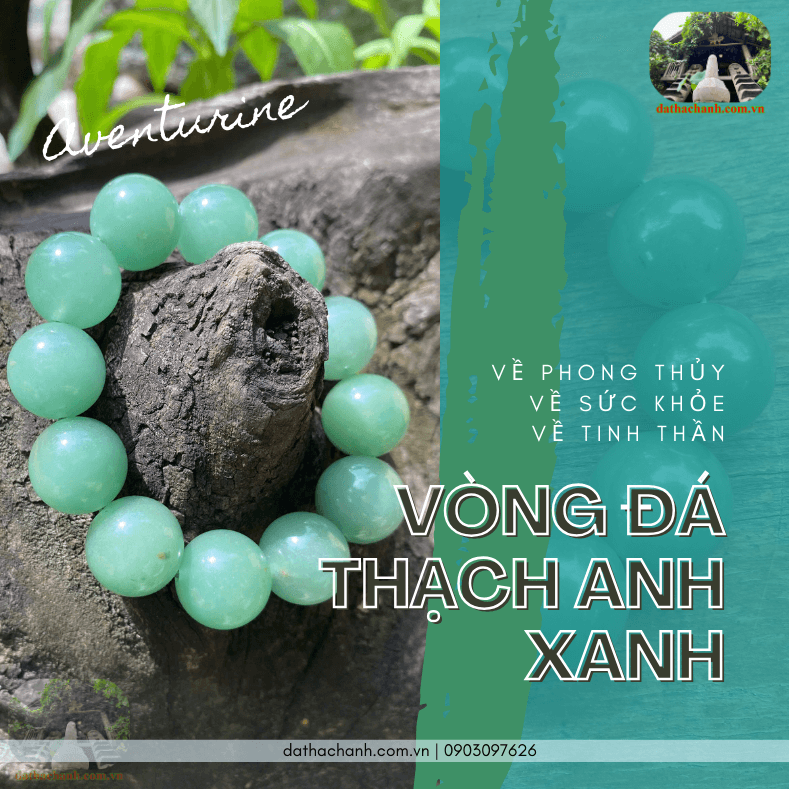 Vòng đá thạch anh xanh thiên nhiên vòng tay năng lượng chinh phục mọi thử thách 28 vòng đá thạch anh xanh