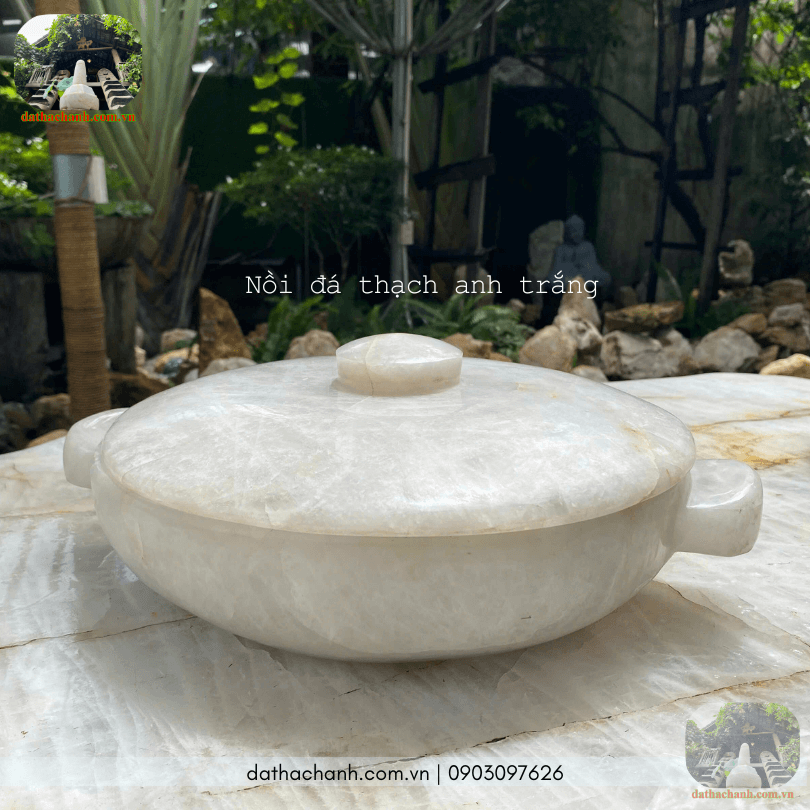 Nồi đá thạch anh tự nhiên vật phẩm phong thủy giữ lộc, tăng phúc cho gia chủ | Nhà Sàn Tây Nguyên 29 nồi đá thạch anh