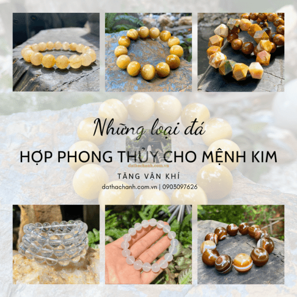 vòng đá cho mệnh kim