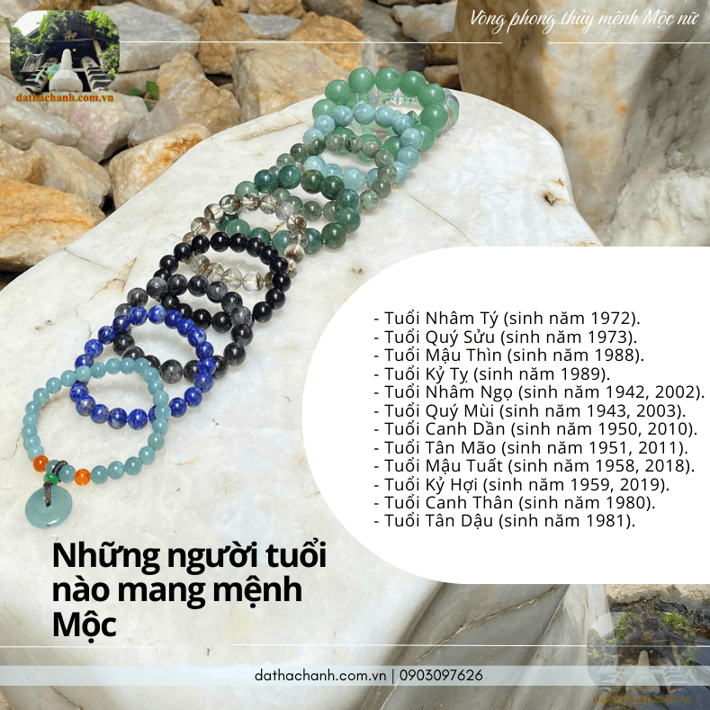 Vòng phong thủy mệnh Mộc nữ/nam mang lại may mắn 55 vòng phong thủy mệnh Mộc nữ