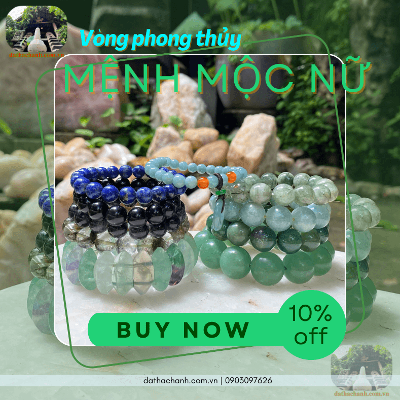 Vòng phong thủy mệnh Mộc nữ/nam mang lại may mắn 43 vòng phong thủy mệnh Mộc nữ