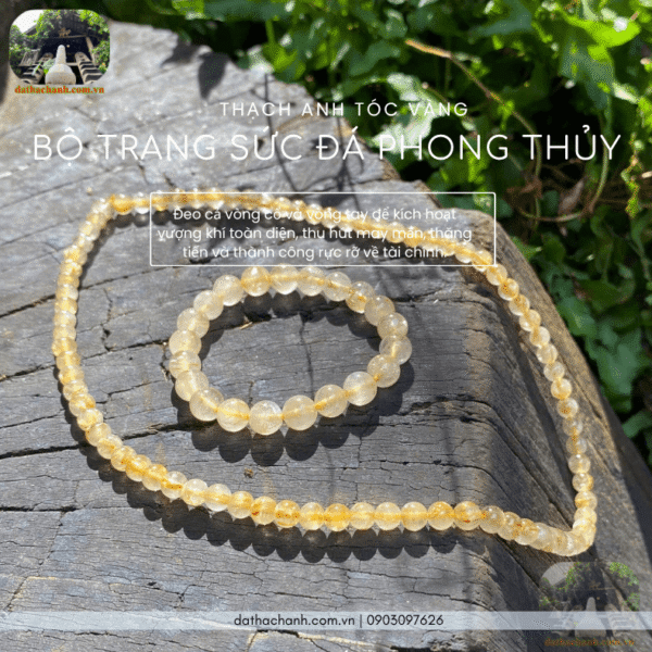 bộ trang sức đá phong thủy