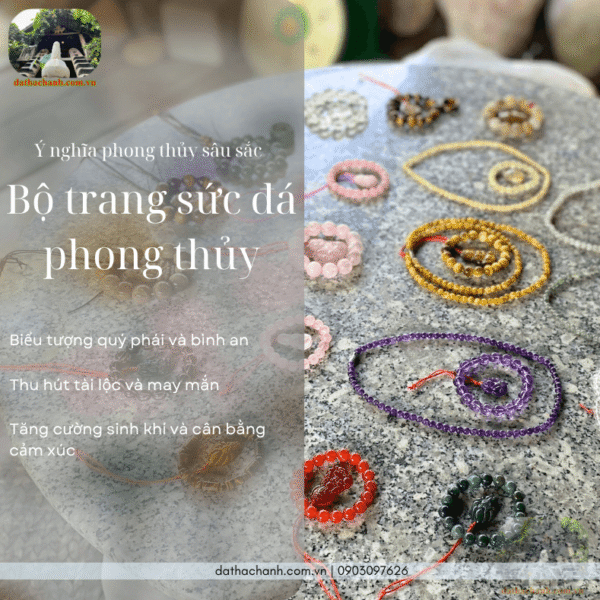 bộ trang sức đá phong thủy
