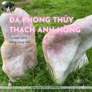 đá phong thủy thạch anh hồng