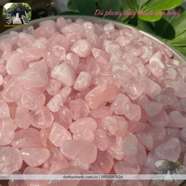 đá phong thủy thạch anh hồng