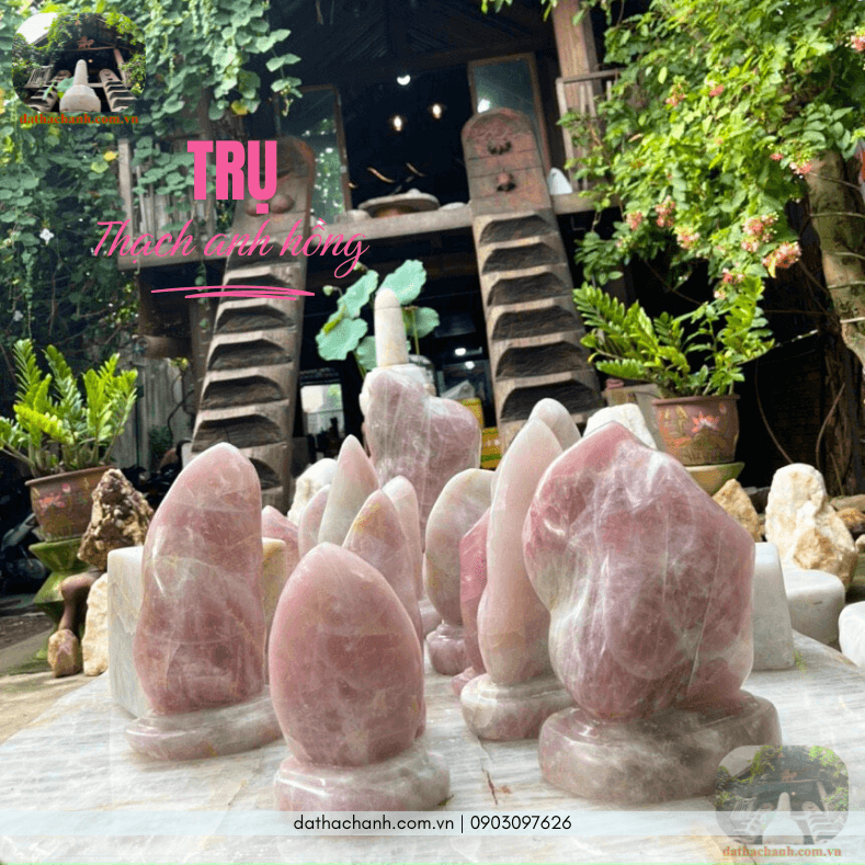 Đá phong thủy thạch anh hồng, ý nghĩa, cách dùng và giá chuẩn cho phong thủy nhà ở 109 đá phong thủy thạch anh hồng