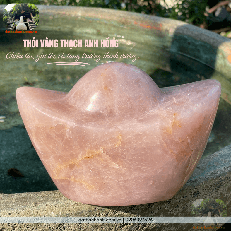 Đá phong thủy thạch anh hồng, ý nghĩa, cách dùng và giá chuẩn cho phong thủy nhà ở 119 đá phong thủy thạch anh hồng