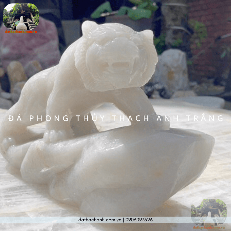 Đá phong thuỷ thạch anh trắng kích hoạt năng lượng, hóa giải trạch khí xấu 59 đá phong thủy thạch anh trắng