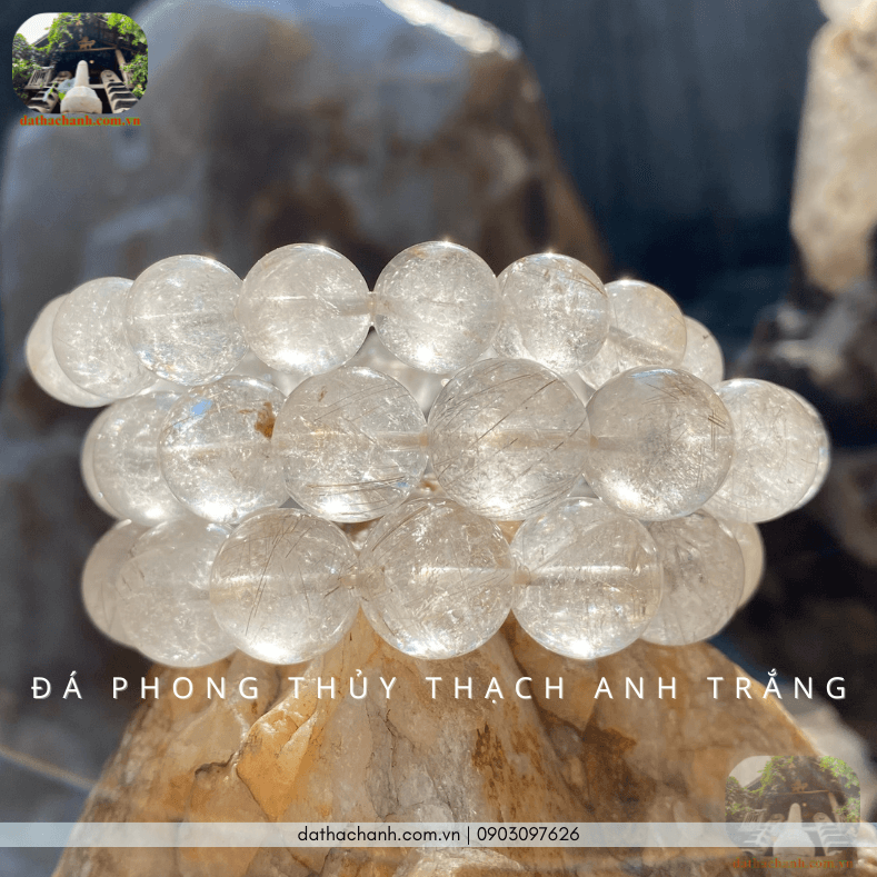Đá phong thuỷ thạch anh trắng kích hoạt năng lượng, hóa giải trạch khí xấu 63 đá phong thủy thạch anh trắng