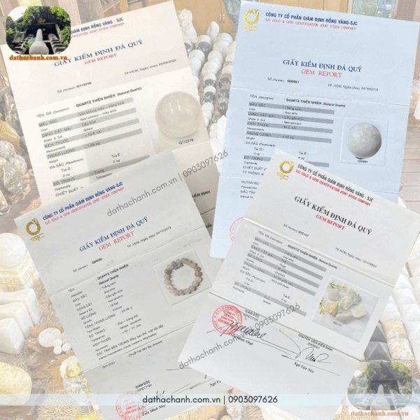 đá phong thủy thạch anh trắng