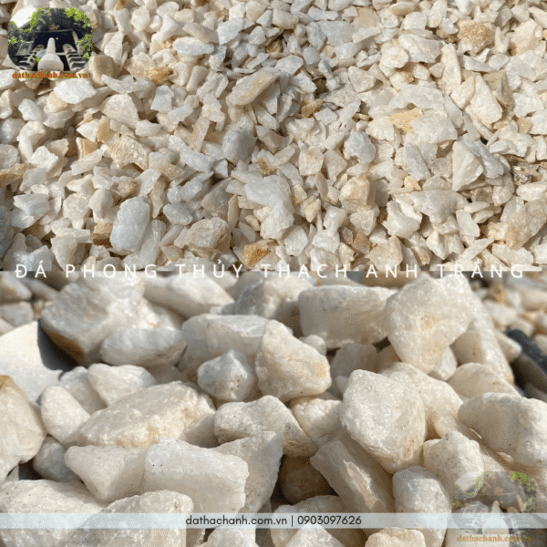 đá phong thủy thạch anh trắng