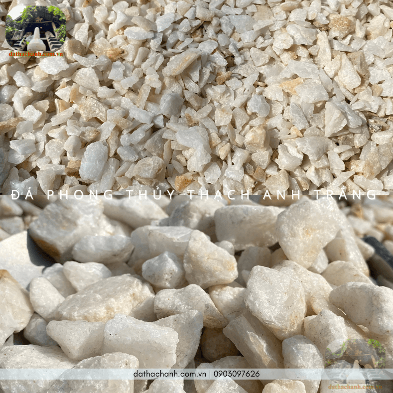 Đá phong thuỷ thạch anh trắng kích hoạt năng lượng, hóa giải trạch khí xấu 66 đá phong thủy thạch anh trắng