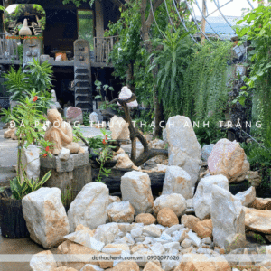 đá phong thủy thạch anh trắng