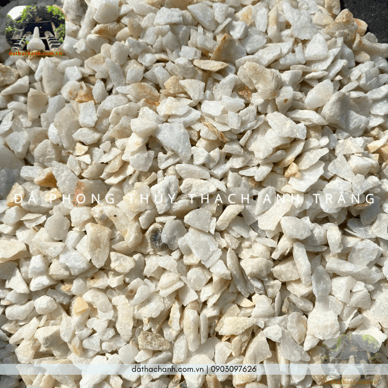 Đá phong thuỷ thạch anh trắng kích hoạt năng lượng, hóa giải trạch khí xấu 57 đá phong thủy thạch anh trắng