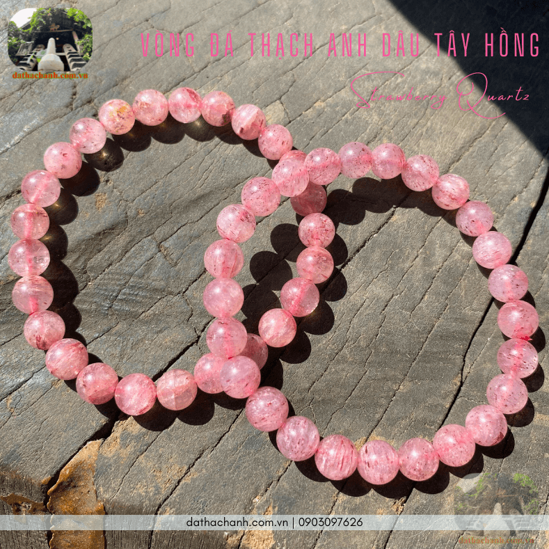 Đá thạch anh dâu tây hồng viên ngọc của hạnh phúc và bình an 29 đá thạch anh dâu tây hồng