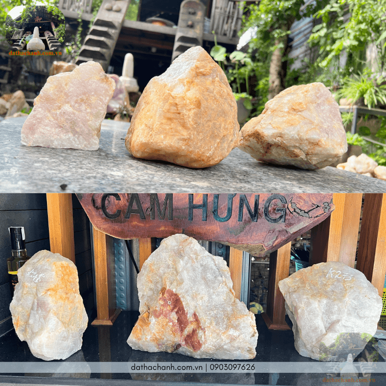 đá thạch anh thô tự nhiên