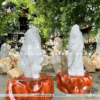 Đá thạch anh trắng tự nhiên trấn trạch, bảo vệ gia đạo bình an, năng lượng thanh khiết 59 đá thạch anh trắng tự nhiên