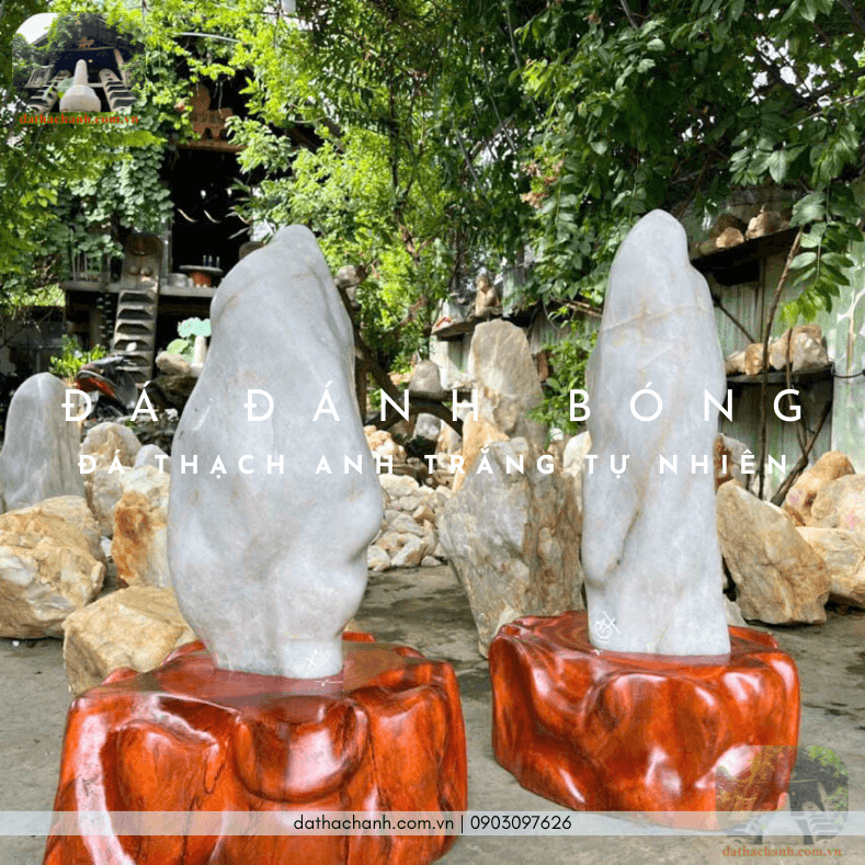 đá thạch anh trắng tự nhiên