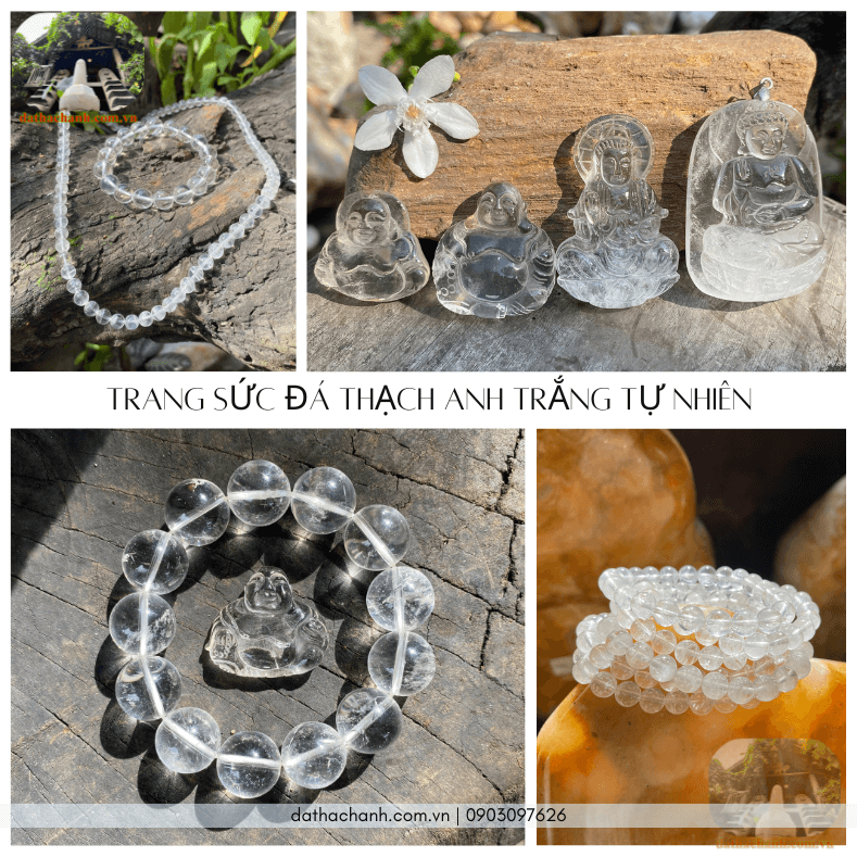 đá thạch anh trắng tự nhiên