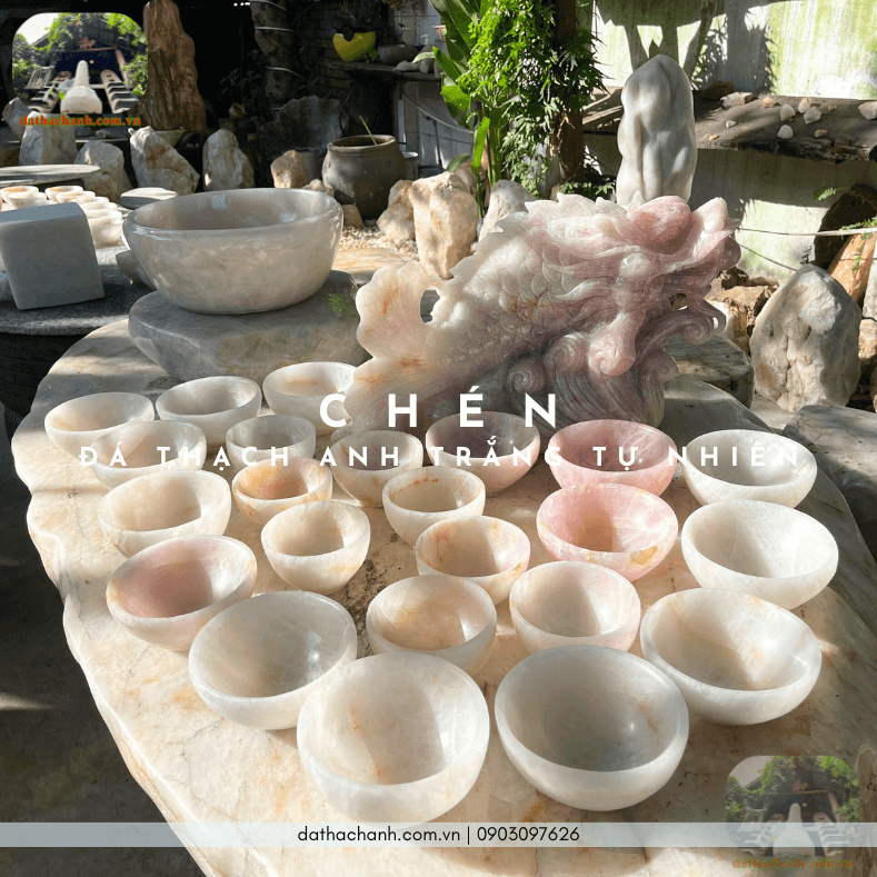 đá thạch anh trắng tự nhiên