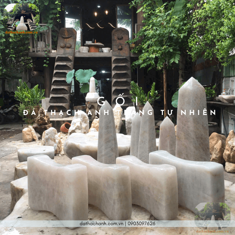 đá thạch anh trắng tự nhiên
