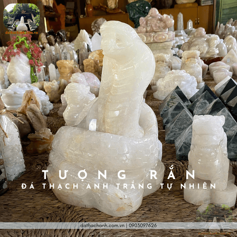 đá thạch anh trắng tự nhiên