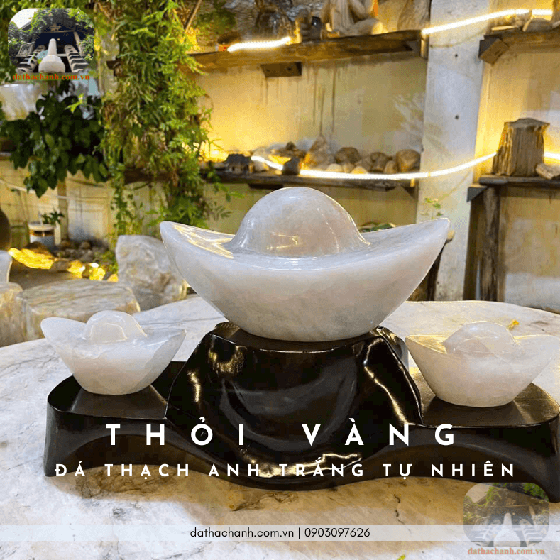đá thạch anh trắng tự nhiên