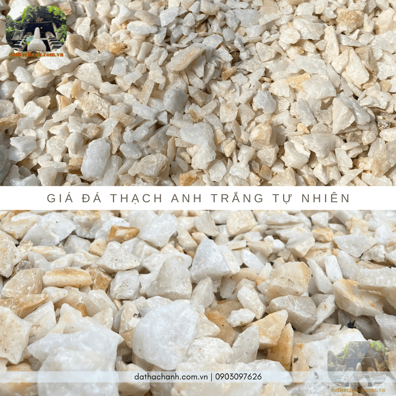 đá thạch anh trắng tự nhiên