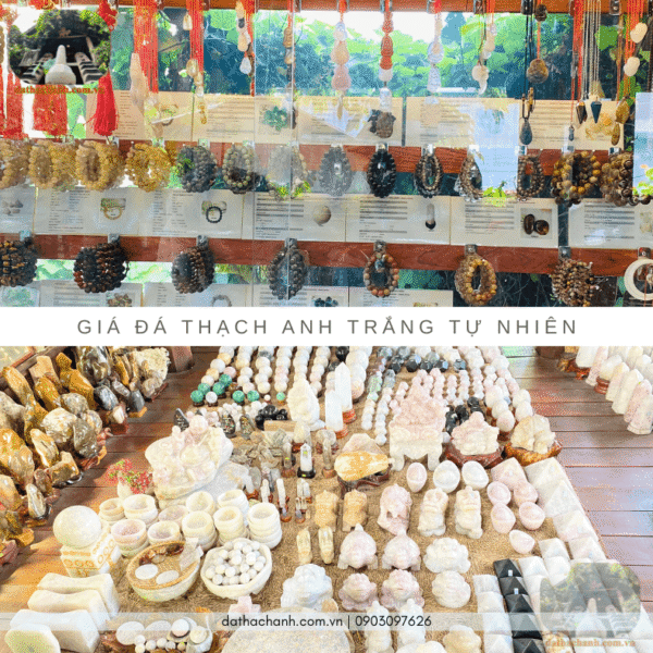 đá thạch anh trắng tự nhiên