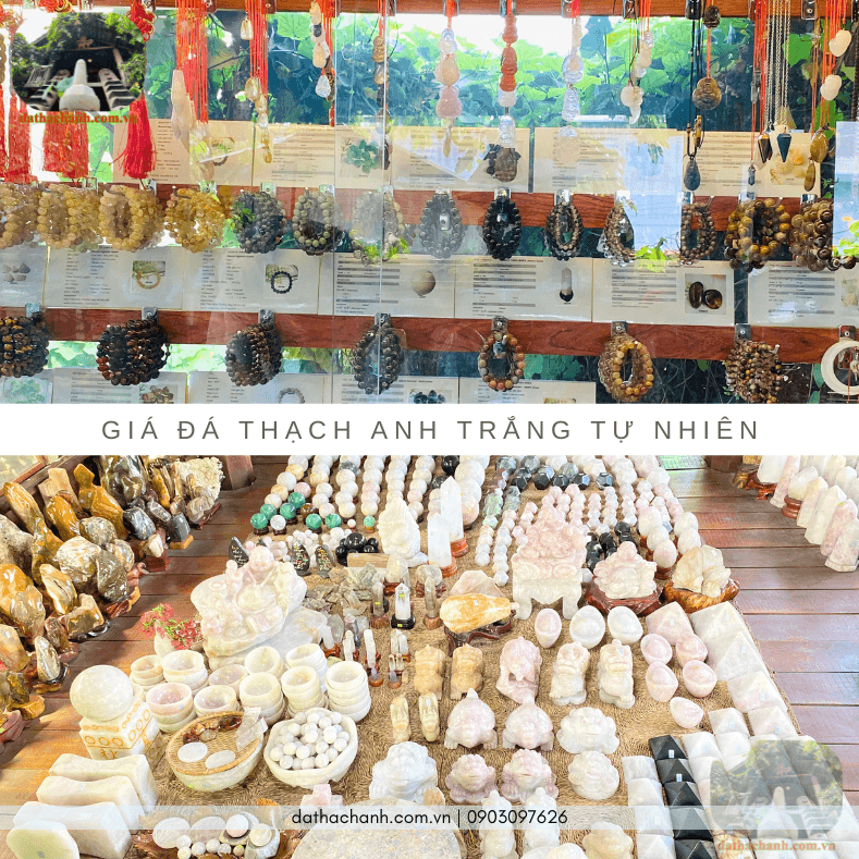 đá thạch anh trắng tự nhiên