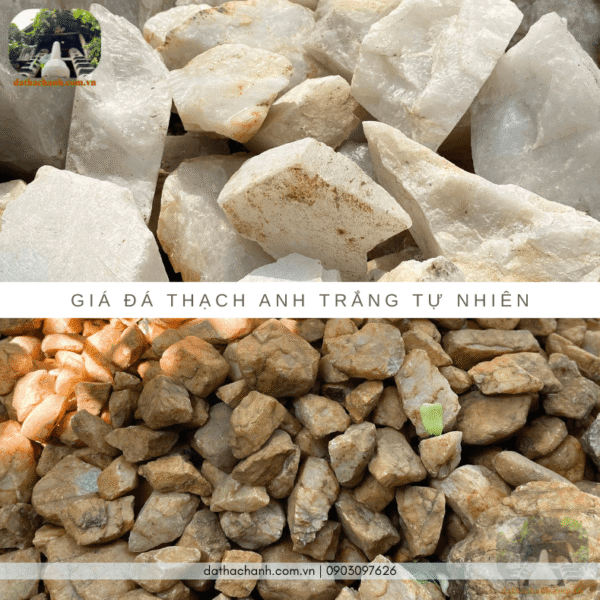 đá thạch anh trắng tự nhiên