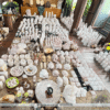 Đá thạch anh trắng tự nhiên trấn trạch, bảo vệ gia đạo bình an, năng lượng thanh khiết 56 đá thạch anh trắng tự nhiên