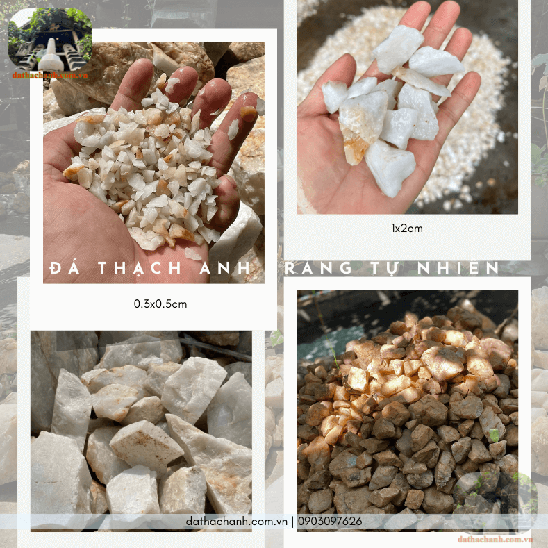 đá thạch anh trắng tự nhiên