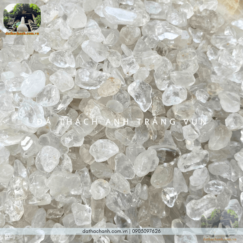 Đá thạch anh trắng vụn giải pháp rải nền nhà, trấn trạch an gia toàn diện 55 đá thạch anh trắng vụn