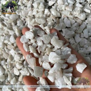 Đá thạch anh trắng vụn loại 1cm