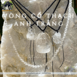 vòng cổ thạch anh trắng
