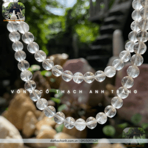 vòng cổ thạch anh trắng