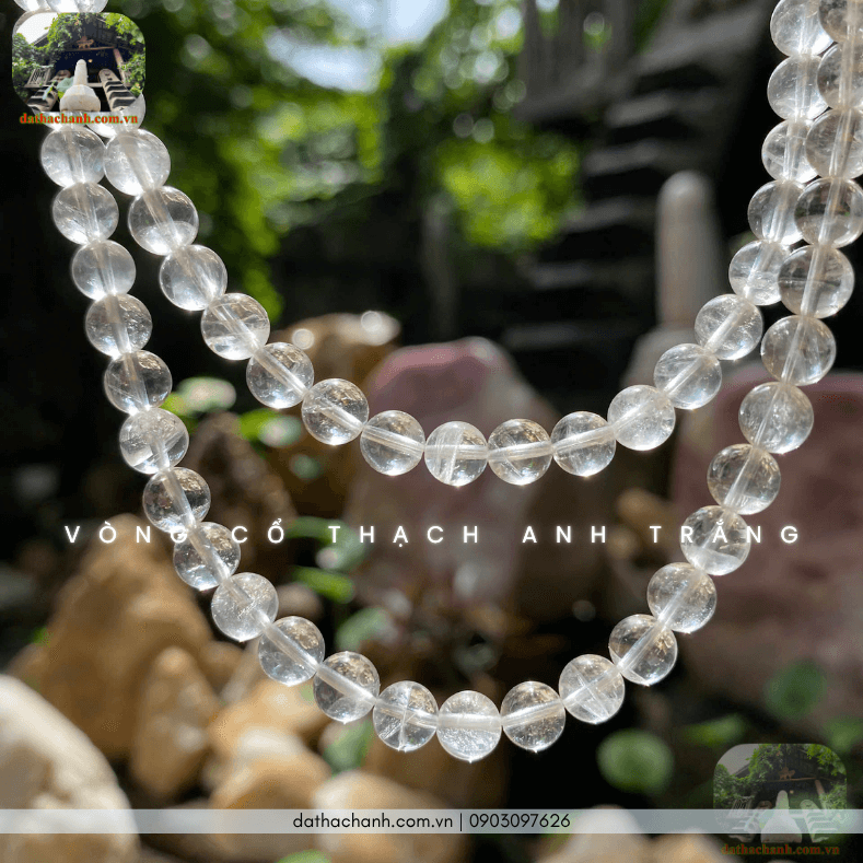 Vòng cổ thạch anh trắng, quà tặng thanh lịch cho phái đẹp 28 vòng cổ thạch anh trắng
