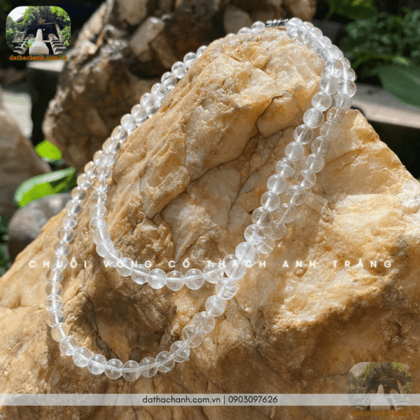 vòng cổ thạch anh trắng