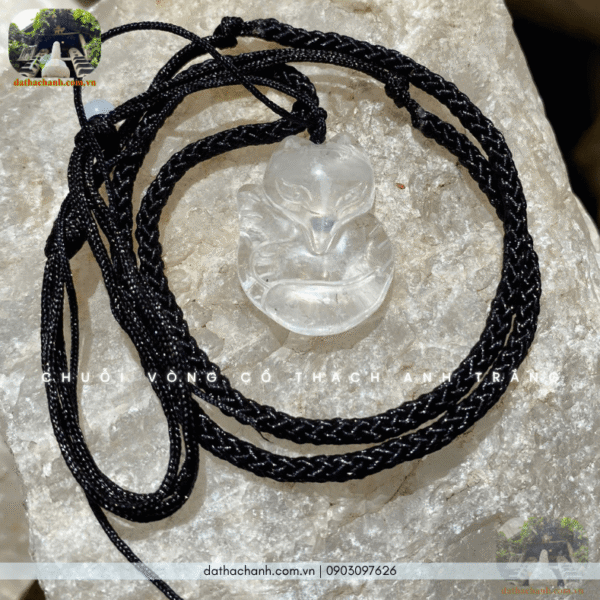 vòng cổ thạch anh trắng