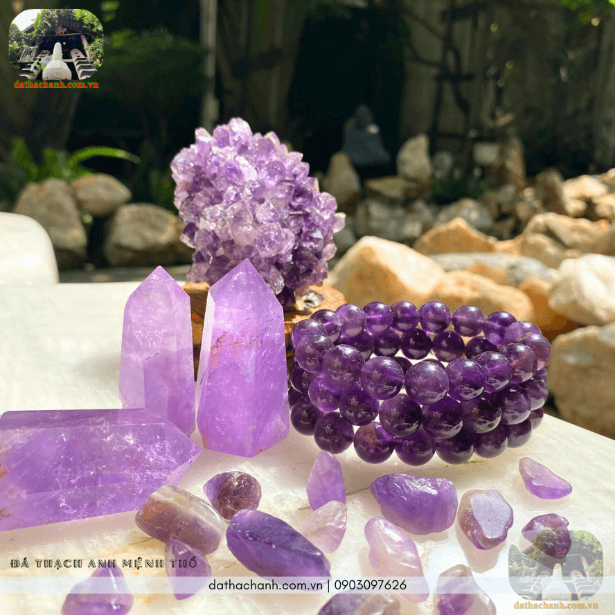 Đá thạch anh Mệnh Thổ 60 đá thạch anh mệnh thổ