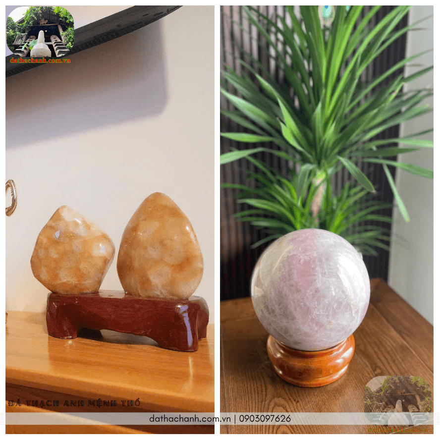 Đá thạch anh Mệnh Thổ 57 đá thạch anh mệnh thổ