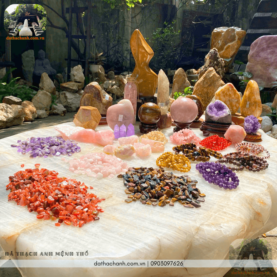 Đá thạch anh Mệnh Thổ 49 đá thạch anh mệnh thổ