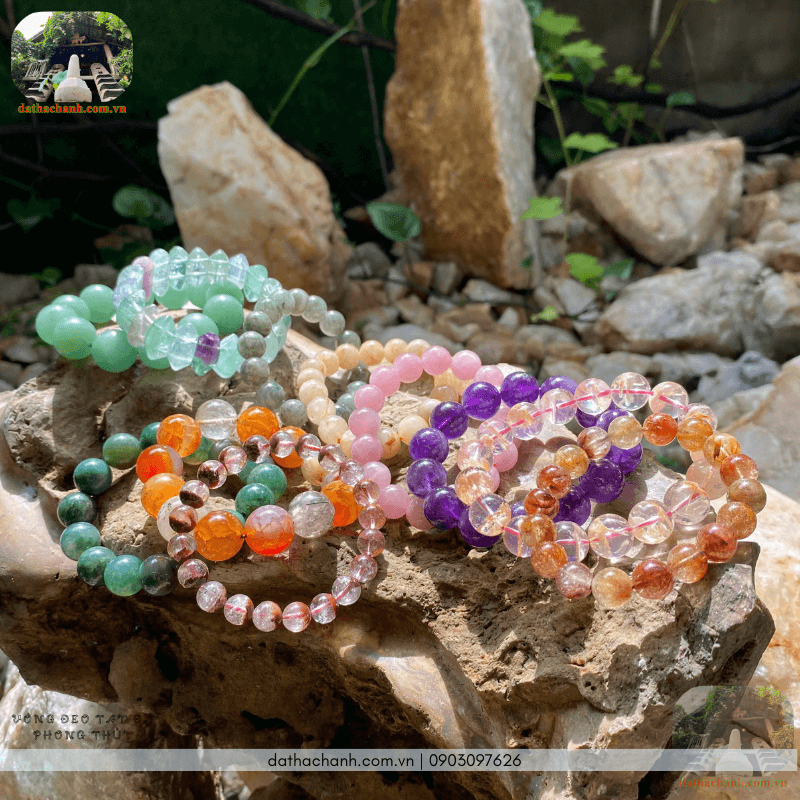 Vòng đeo tay đá phong thủy - Mẫu đẹp, giá tốt, hợp mệnh: Năng lượng tự nhiên, may mắn thịnh vượng 98 vòng đeo tay đá phong thủy