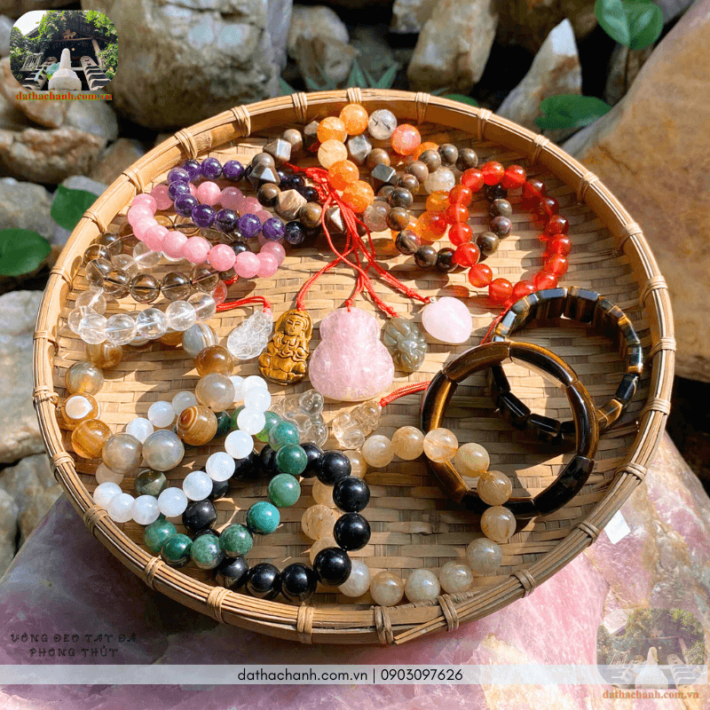Vòng đeo tay đá phong thủy - Mẫu đẹp, giá tốt, hợp mệnh: Năng lượng tự nhiên, may mắn thịnh vượng 63 vòng đeo tay đá phong thủy