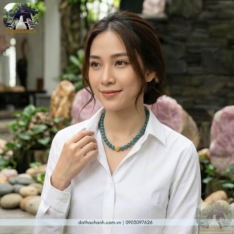 chuỗi cẩm thạch đeo cổ