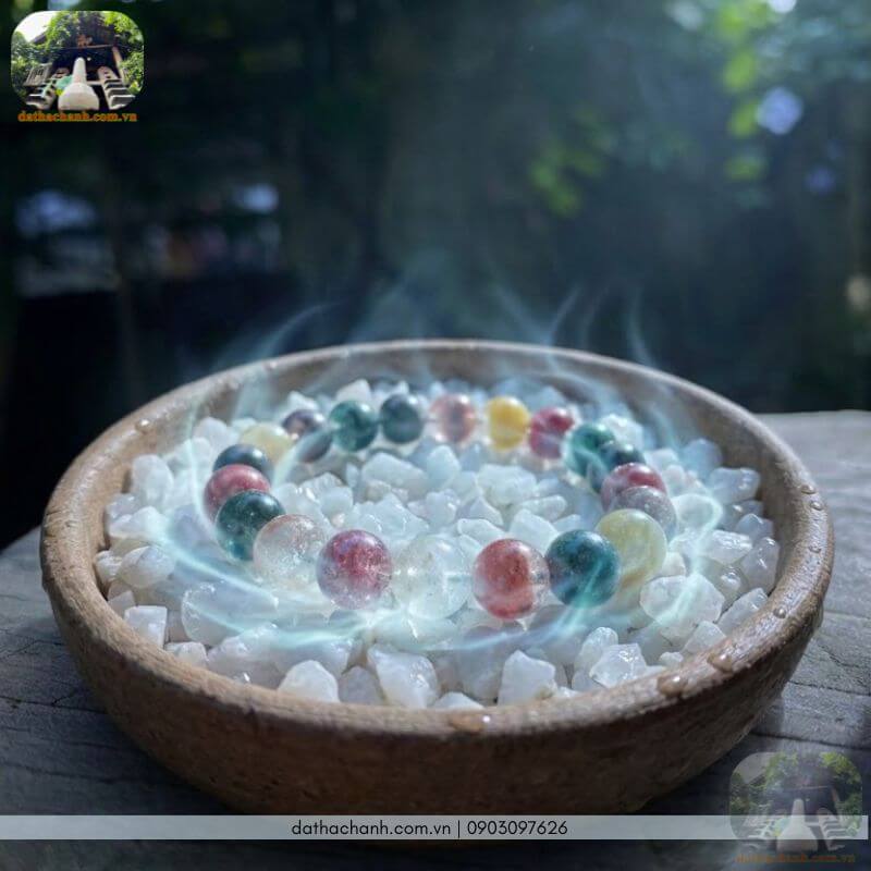 vòng đá ưu linh ngũ sắc